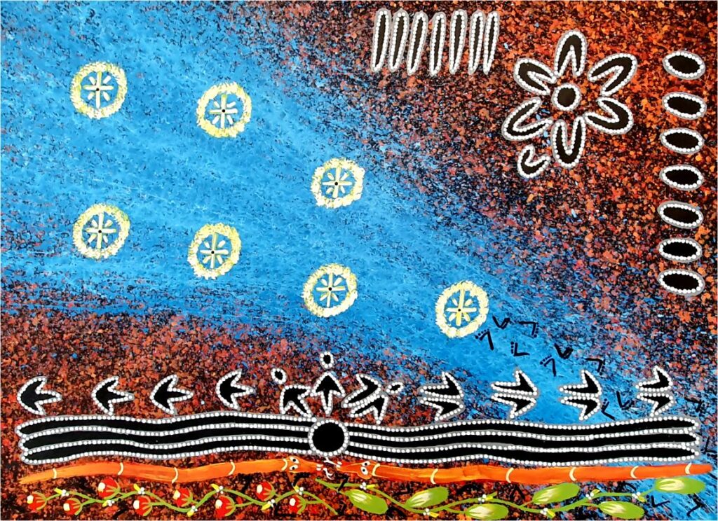 Reggie Sultan ‘Seven Sisters Dreaming’ - AAIA Aboriginal Art